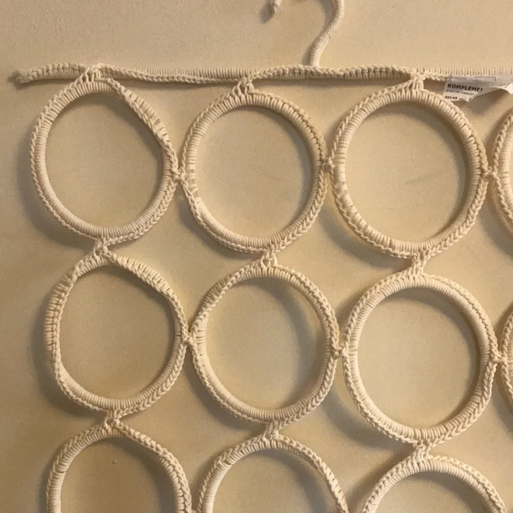 IKEA Komplement Scarf Hanger Organizer Woven Beige for Closet and Organization